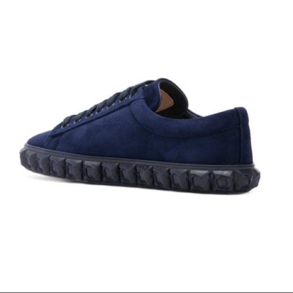 Stuart Weitzman Rose Sole Suede Leather Sneakers - Picture 3 of 5